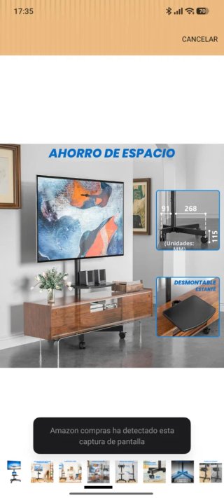 Soporte TV RFIVER con Ruedas 27-65