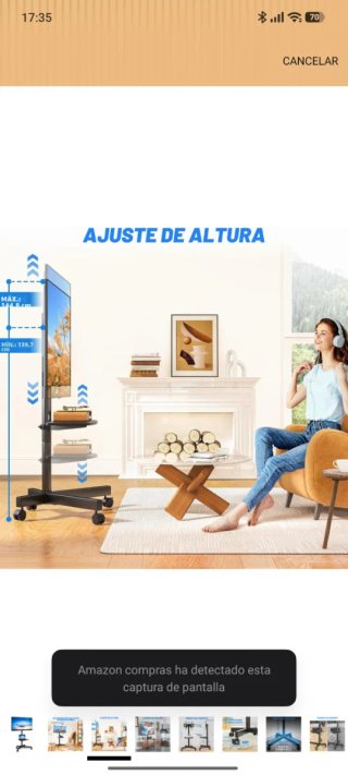 Soporte TV RFIVER con Ruedas 27-65
