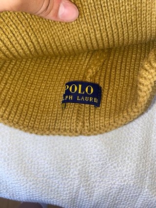 Gorro Polo Ralph Lauren Marron/ mostaza