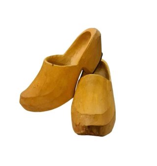 Coppia Zoccoli Olandesi Val d'Aosta Legno