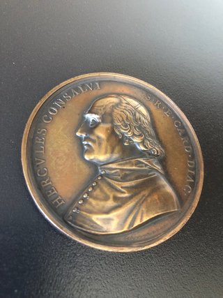 Medalla Bronce Cardenal Consalvi 1824