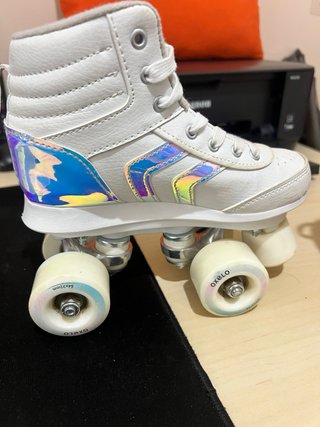 Patines Oxelo 4 Ruedas Blancos talla 35