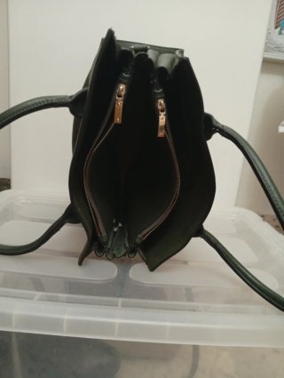 Bolso verde tipo tote