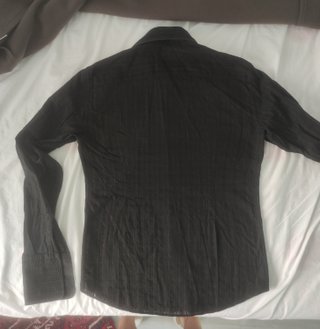 Camisa Zara Negra Encaje Hombre