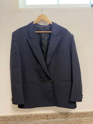 Americana azul de hombre