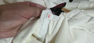 Traje de flamenca blanco con volantes