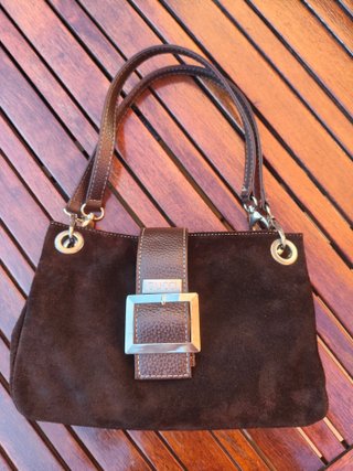 Bolso de hombro inspiración Gucci ante marrón