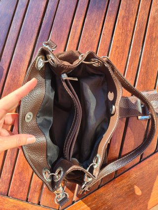 Bolso de hombro inspiración Gucci ante marrón