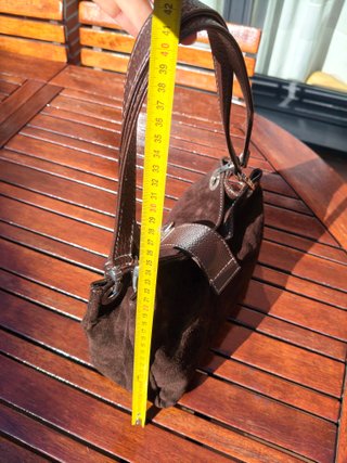Bolso de hombro inspiración Gucci ante marrón