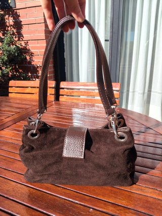 Bolso de hombro inspiración Gucci ante marrón