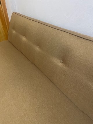 Sofá Cama Marrón y Blanco