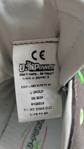 Zapatos U-Power grises y verdes