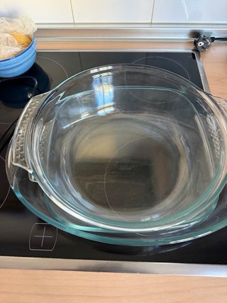 4 Bandejas Pyrex Vidrio Transparentes