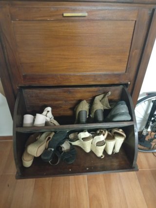 Zapatero de madera 3 niveles