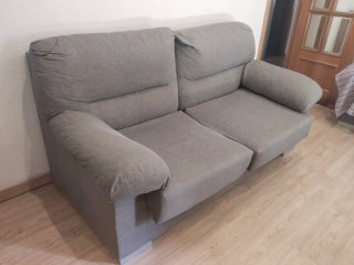 Sofá de 2 plazas gris