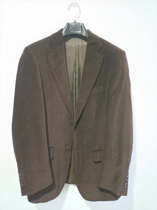 Americana Tem Fórmula marrón terciopelo talla 46