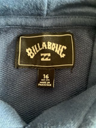 Sudadera con capucha.Talla 16 años. Billabong