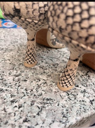 Zapatos Zara Mujer Tacón Transparente Animal Print