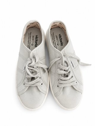 Zapatillas Victoria grises de algodón orgánico