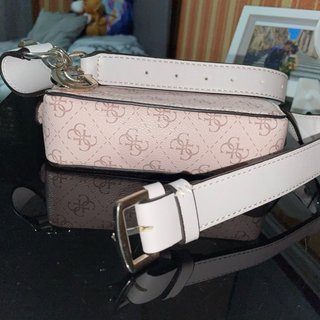 Marsupio Guess donna rosa e bianco