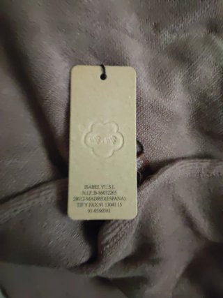 Capa señora marrón con detalles de pelo