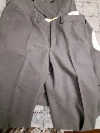 Traje de lana de caballero gris