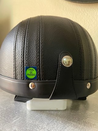 Casco Retro Vintage Negro