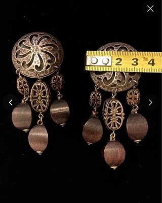 Pendientes clip Vintage Boho 80s