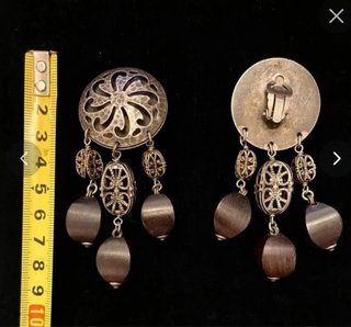 Pendientes clip Vintage Boho 80s