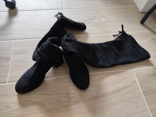 Botas altas calcetín tacón
