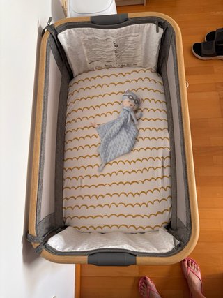 Mini Cuna colecho Tutti Bambini gris