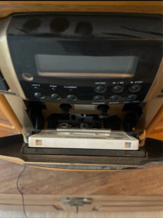 Radio CD Cassette Madera
