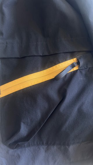 Chaqueta Adidas Terrex Negra y Dorada