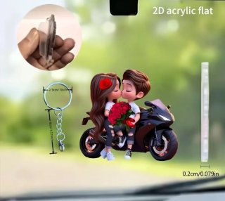 Portachiavi 2D Fidanzati Moto