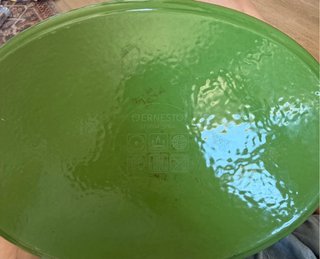 Cazuela Hierro Fundido Ovalada Verde 4L