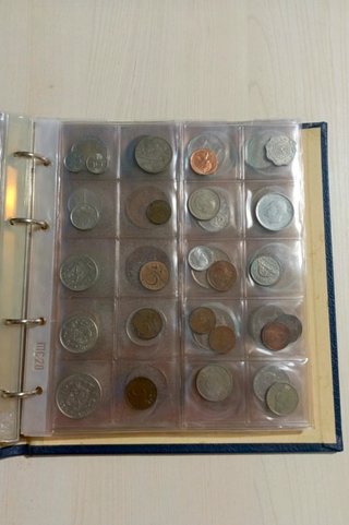 Album monete mondo miste oltre 1.5 kg
