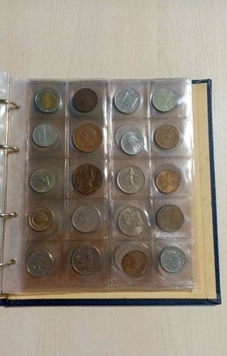 Album monete mondo miste oltre 1.5 kg