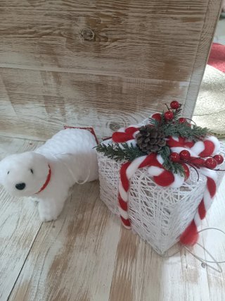 Regalo Oso Polar con Luces LED
