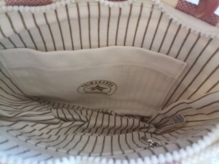 Pochette Prima Donna righe rosa e bianche