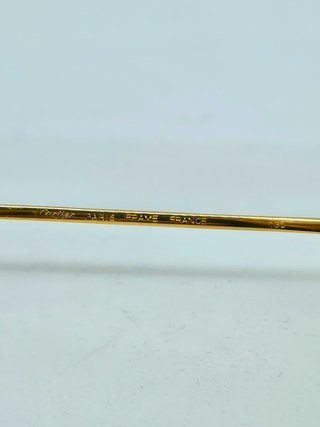 Cartier Vintage Romance Louis Gold Sunglasses