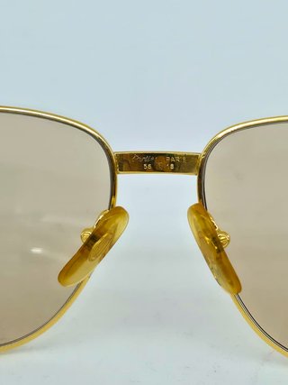 Cartier Vintage Romance Louis Gold Sunglasses