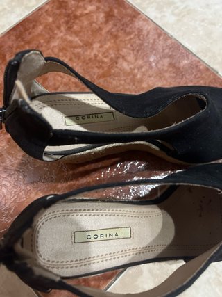 Zapatos de esparto Corina negros