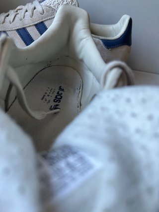 Zapatillas Adidas Gazelle Beige/Azul Talla 43 1/3