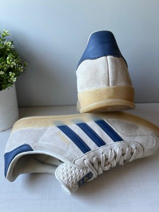 Zapatillas Adidas Gazelle Beige/Azul Talla 43 1/3