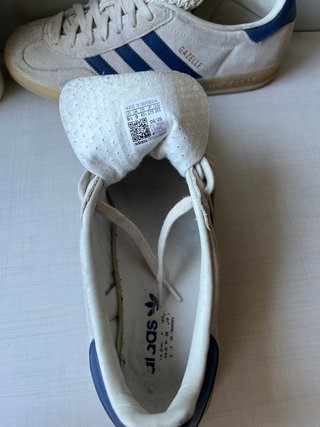 Zapatillas Adidas Gazelle Beige/Azul Talla 43 1/3