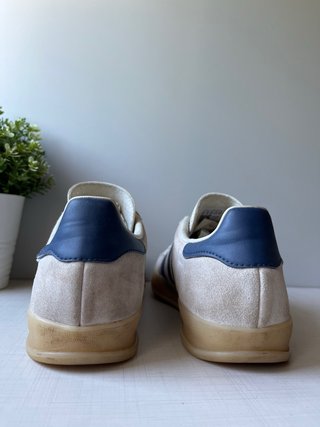 Zapatillas Adidas Gazelle Beige/Azul Talla 43 1/3