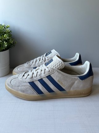 Zapatillas Adidas Gazelle Beige/Azul Talla 43 1/3