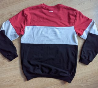 Sudadera Fila Vintage tricolor oversized - Talla M