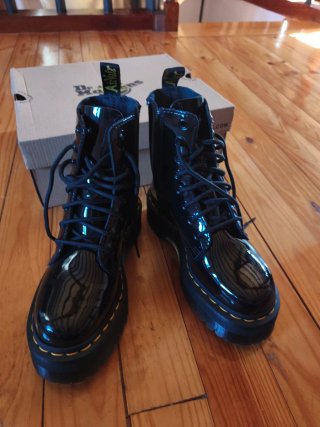 Botas Dr. Martens Jadon Black-Charol Talla: 36