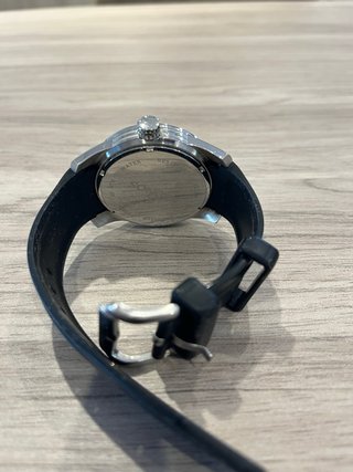 Reloj Kronos 44mm Negro y Plateado
